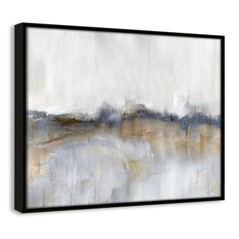 Autumnal Tide by Nan - Floater Frame Print on Canvas, 12.5'' H x 15.5'' W x 2'' D, Espresso Framed