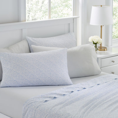 Laura Ashley Solid Ruffled Cotton Bed Skirt