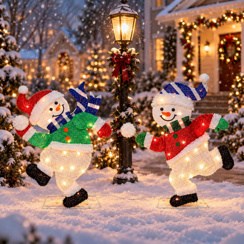 Weather Resistant Freestanding Christmas Outdoor Lights