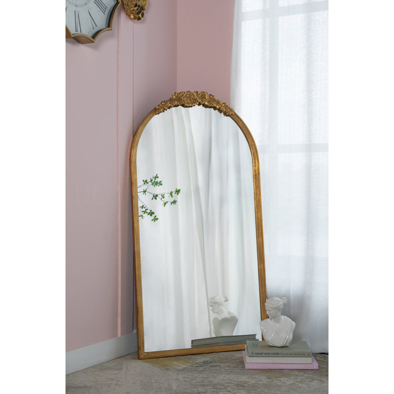 28"X53" Wood Floor Mirror, Full Body Mirror Dressing Make Up Mirror For Bathroom Bedroom Living Room