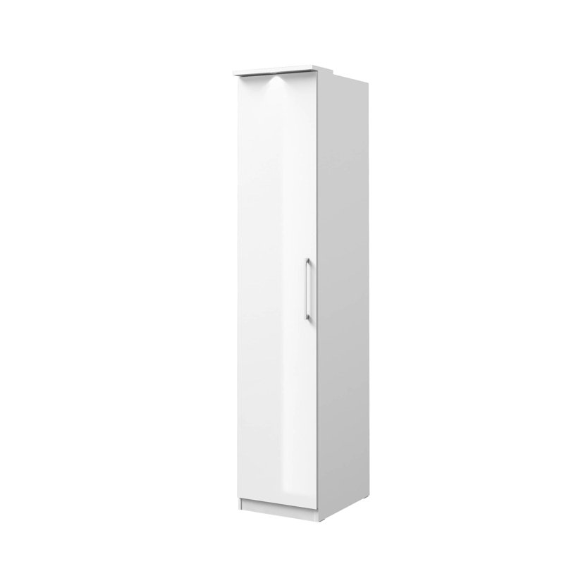 Brysin 1 Door Manufactured Wood Wardrobe