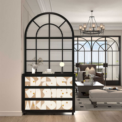 French-style retro abstract entrance cabinet