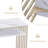 Patrisa 44.8" Modern Console Table  with Storage and Faux Marble Veneer