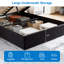 Structure de lit plateforme tapissier avec rangement relevable-187016812-187016813