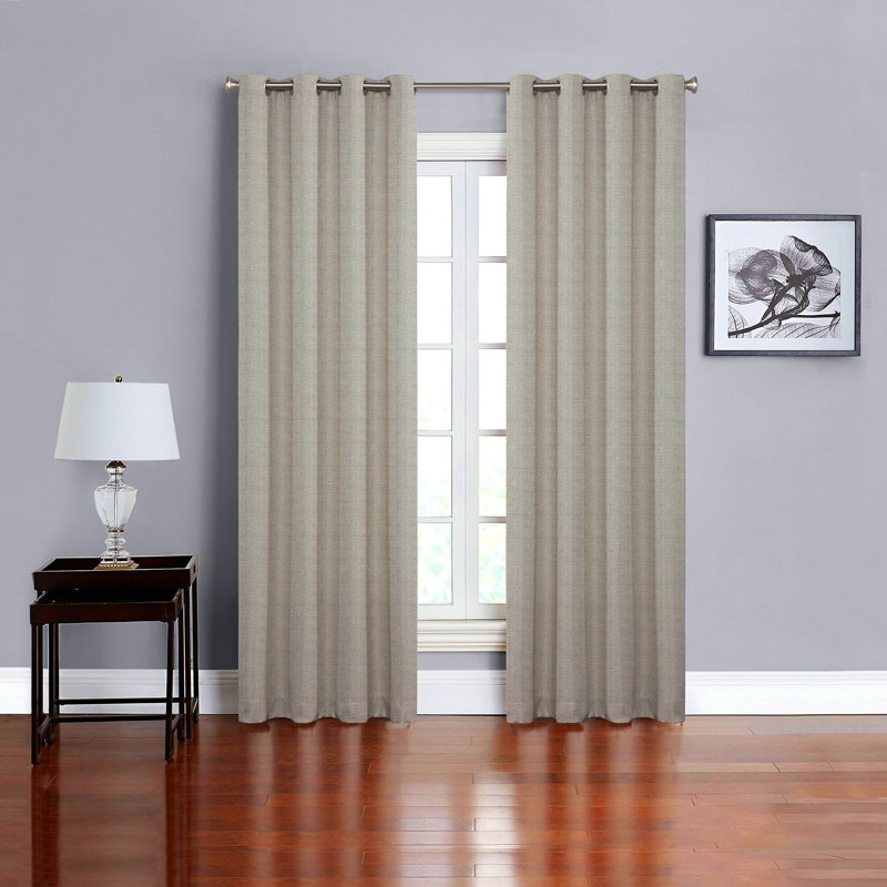 Shenzhen Curtain Single Panel, Silver, 52" W x 95" L