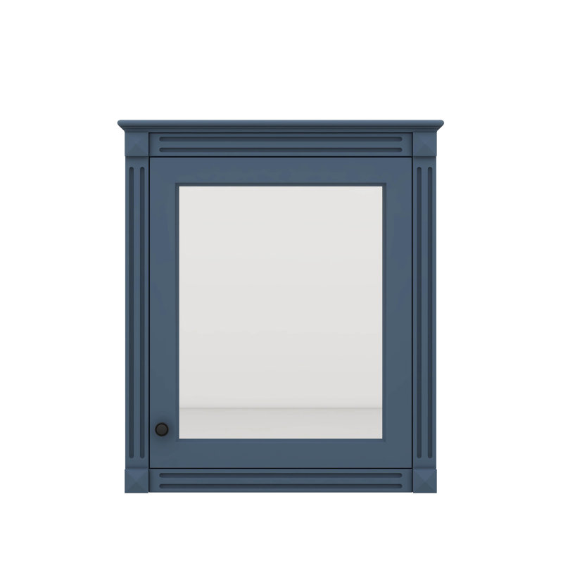 Armoire à pharmacie murale 24 po x 27 po avec miroir, armoire peu encombrante pour toilette au-dessus avec tablette réglable
