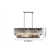 Acob 3 - Light Crystal Linear Pendant with Wrought Iron