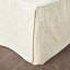 Couvre-lit pour grand lit 3 pièces crème - plié en coin, microfibre, rembourré, grand délicat, plissé, 100%, look classique-128128371-128128373