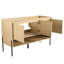 Meuble-lavabo de 48 po - Bois d'ingénierie fabriqué en bois d'ambiance moderne à colorier 3 pièces de porte à fermeture en douceur Mécanisme d'armoire compartimentée-620287112