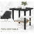 2 Piece Patio Rocking Chair Set (Beige, White, Natural)-1261916669