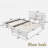 Upholstery Platform Bed With Multifunctional Trundle-801176936