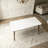 White Rectangular Sintered Stone tabletop Dining table-3113055