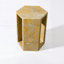 Table d'appoint hexagonale avec finition polie pour une décoration intérieure élégante-457707987