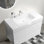 Meuble-lavabo 24 po sans lavabo supérieur, armoire de rangement moderne avec 2 portes à fermeture douce, meuble-lavabo simple