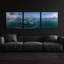 «Miami Twilight» par Epic Portfolio, art mural en verre acrylique, ensemble de 3 pièces-265878373