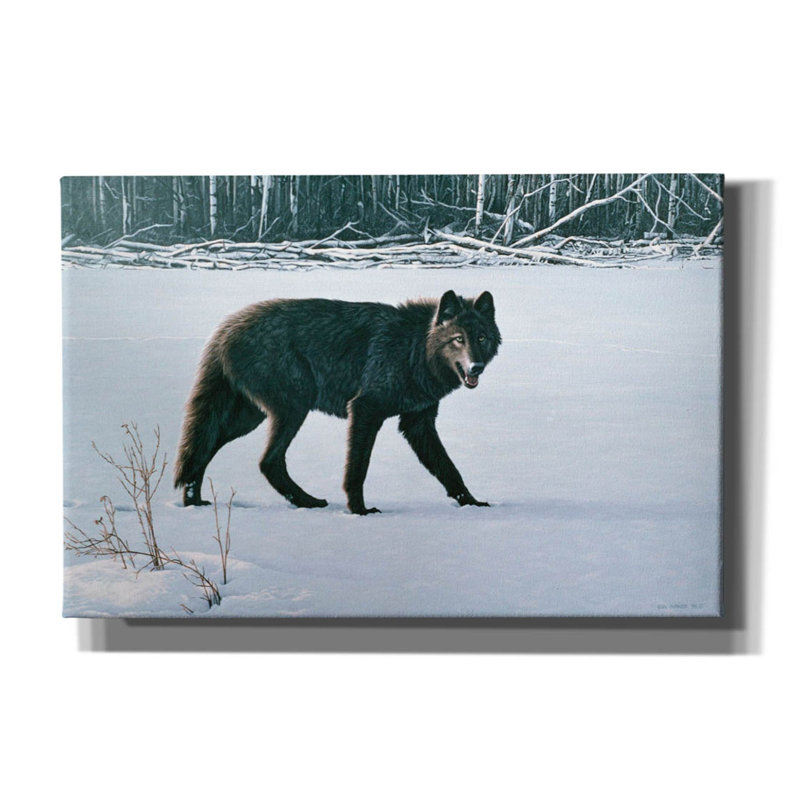 «Winter Morning On Canvas» par Ron Parker, reproduction, H 12 po x l 18 po x P 0,75 po