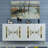 Modern Console Table with Wall-Mount Option, White & Gold, 100% Melamine Coated Particle Board, Thickness: 0.7 inches | Geometric Design with Multiple Shelves, Stylish & Functional Storage-1664629515