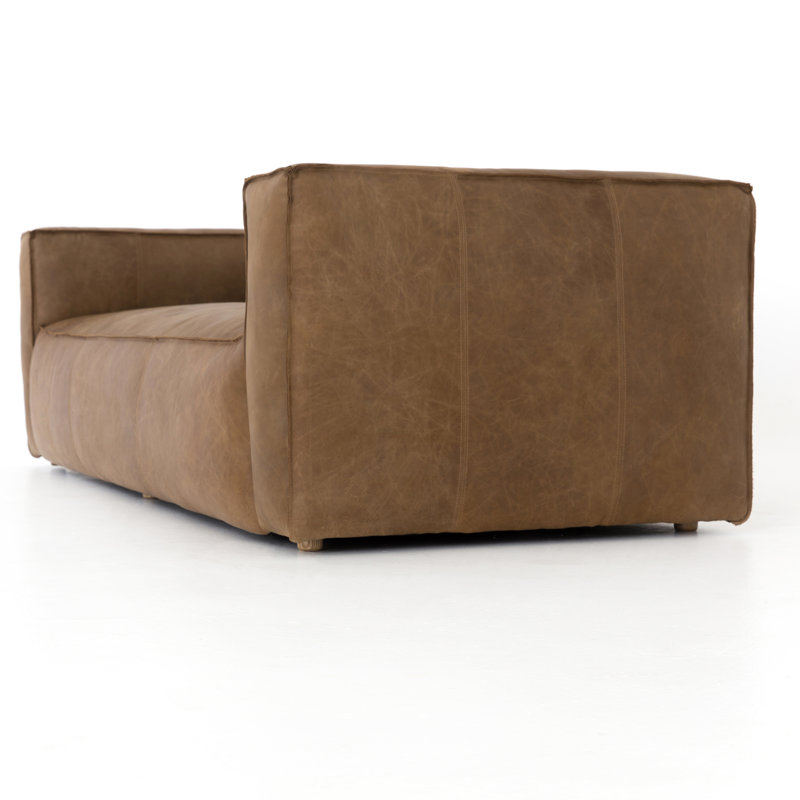 Nolita Sofa, Saiko Natural Top Grain Leather