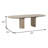 102" W Modern Farmhouse Dining Table, Oak