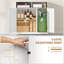 Armoire de salle de bain, unité de rangement autoportante avec 3 portes