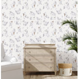 Woodland Animal Nursery Wallpaper by Crane Baby, Traditional Application