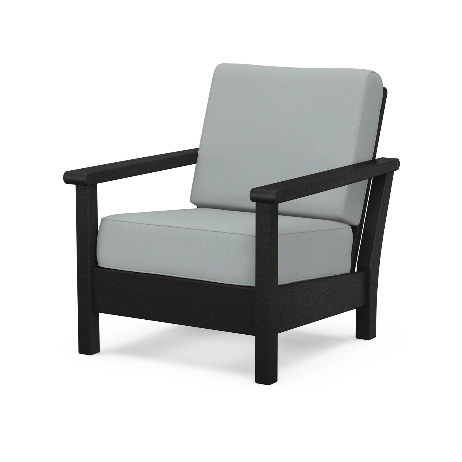 Harbour Patio Lounge Chair, Black, Gray Mist Revolution