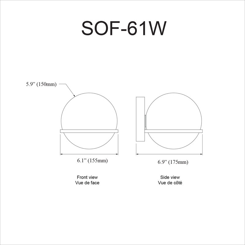 Applique murale à bras 1 lumière Sofia, Laiton vieilli