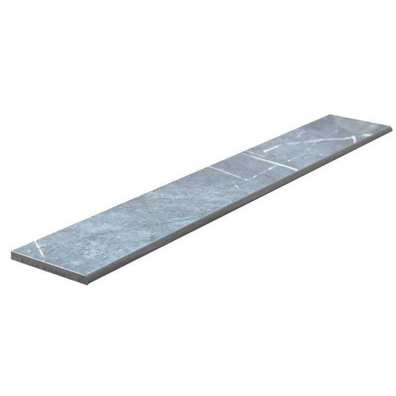 Carreau en porcelaine brillante 3 po x 24 po Opera, Bleu