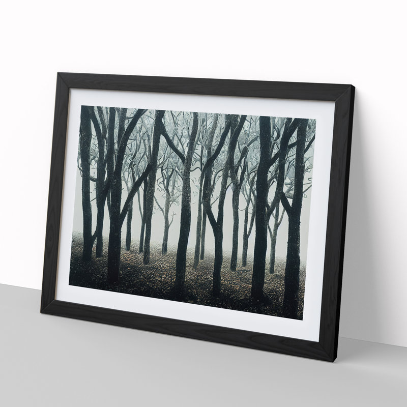 Striking Forest - Framed Print, Black, 25cm H x 34cm W x 2cm D