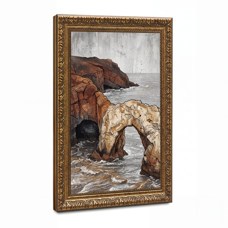 Art mural sur toile de couleur rouille, H 36 po x l 24 po