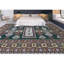 Tapis brun et vert de haute qualité noué à la main