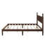 Lit plateforme en bois avec tête de lit en forme de gourde, lit plateforme de style rétro avec support à lattes en bois