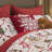 Greenland Home Fashions Holiday Snowflake Embroidered Decorative Christmas Pillow, 18 x 18 Inch, Red