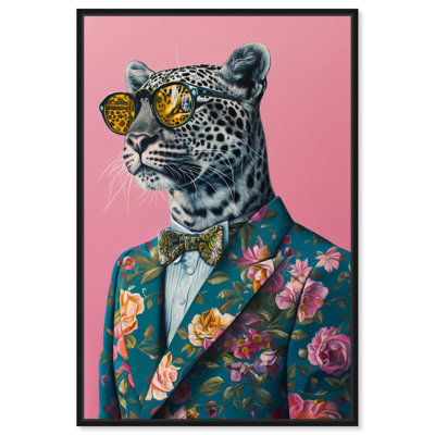 Refined Roar II Canvas Pink Pop Wall Art