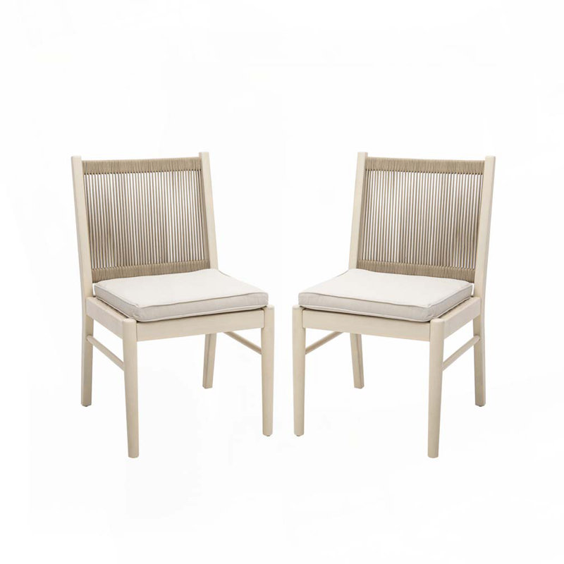 Chaise d'appoint d'extérieur en bois d'acacia