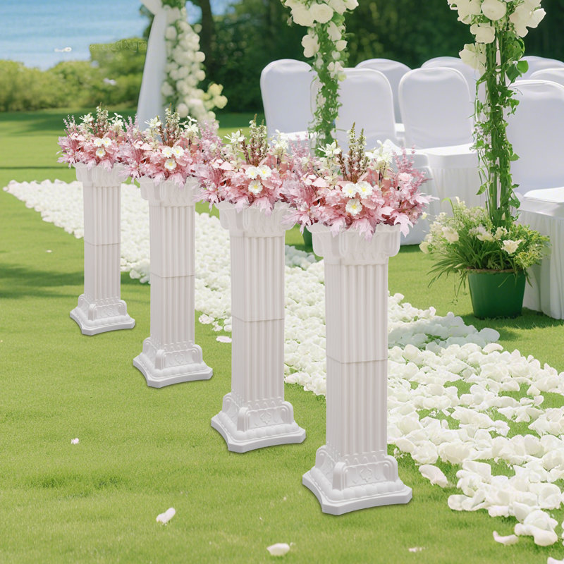 4PCS 11.81“ Plastic Roman Pillar