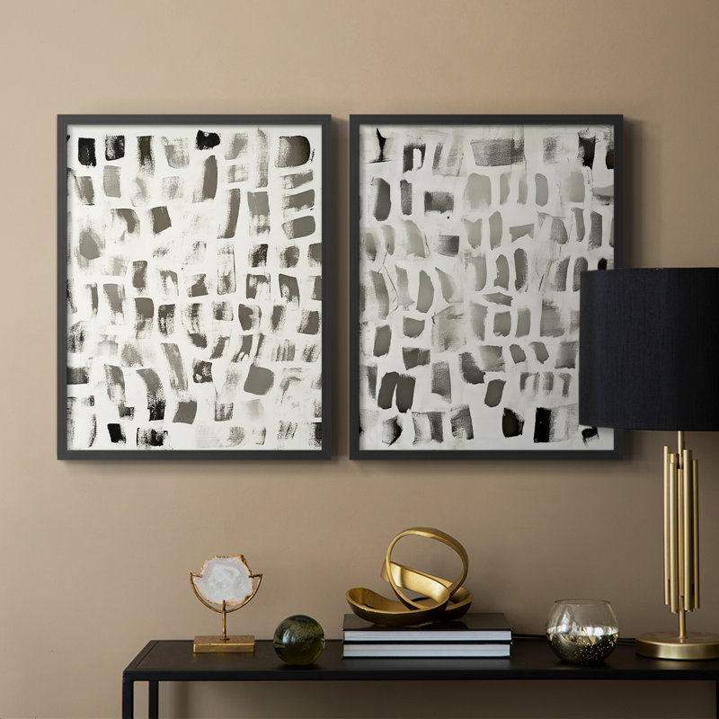 ABSTRACT Series DLXVII - Reproduction encadrée de qualité supérieure - prête à être accrochée - aucun clou requis - aucun clou requis