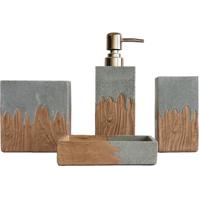 Bathroom accessory set