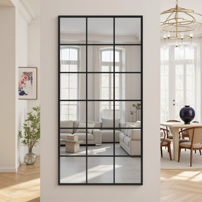 Coella 71'' H Metal Rectangle Black Full Length Mirror