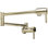 Modern Polished Nickel Pot Filler Kitchen Faucet, Wall Mount Kitchen Faucet, Polished Nickel