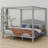 Canopy Platform Bed With Headboard-516588056