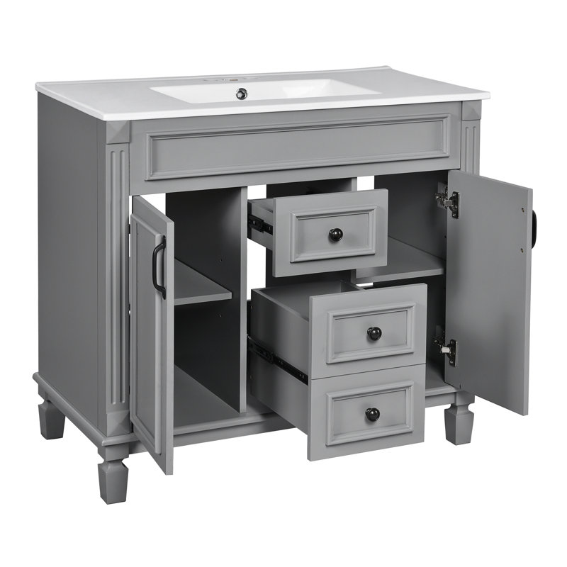 Meuble-lavabo 36 po avec lavabo supérieur