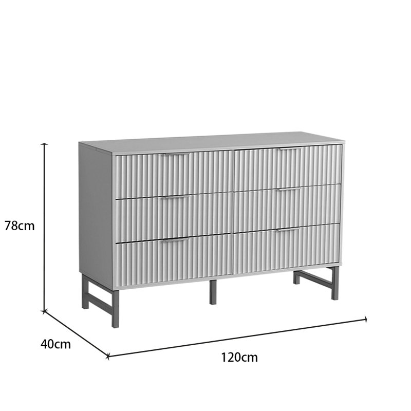 Majzara 49cm W Chest of Drawers, White