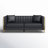 Dreiling 77.6"W Faux Leather Tuxedo Arm Sofa