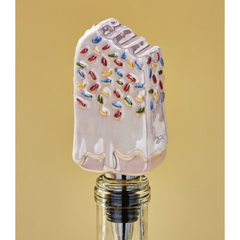 Sprinkle Popsicle Bar Bottle Stopper