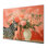 Rose et vert floral zèbre I - art mural animal zèbre en métal