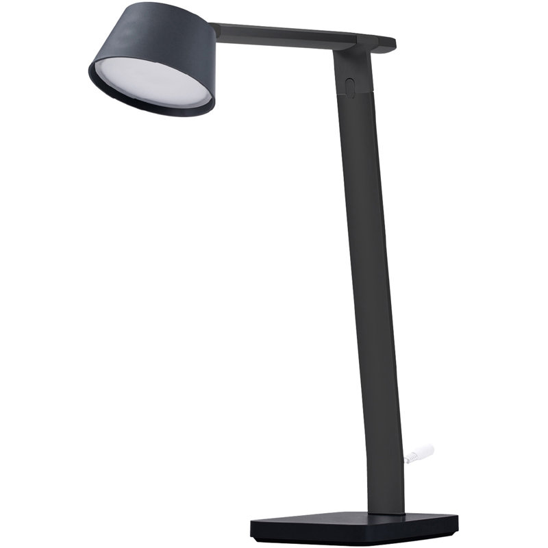 Lampe de bureau noire avec USB 18,7 po Linus