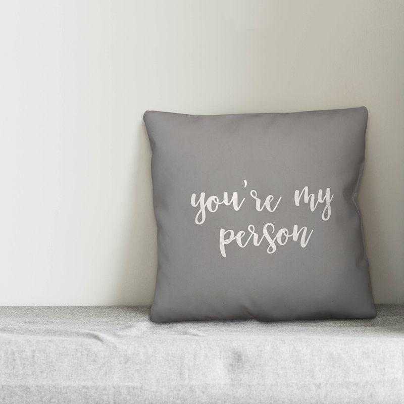  Coussin You Are My Personal, Gris, Housse de coussin