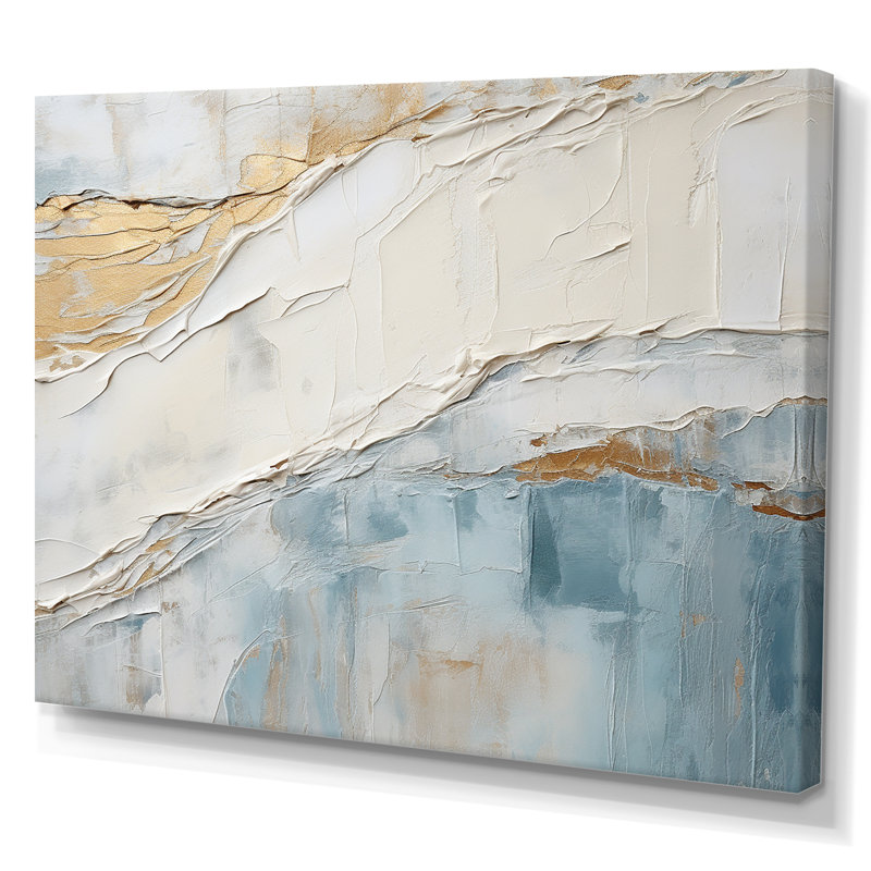 «Chrysi - Coastal Minimalisme», reproduction sur toile encadrée, H 30 po x l 40 po x P 1,5 po, Toile tendue