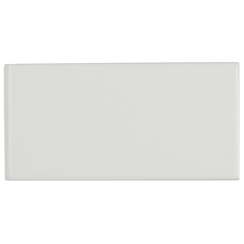 Carreau de céramique bullnose 6 po x 3 po Guilford, Beige mat